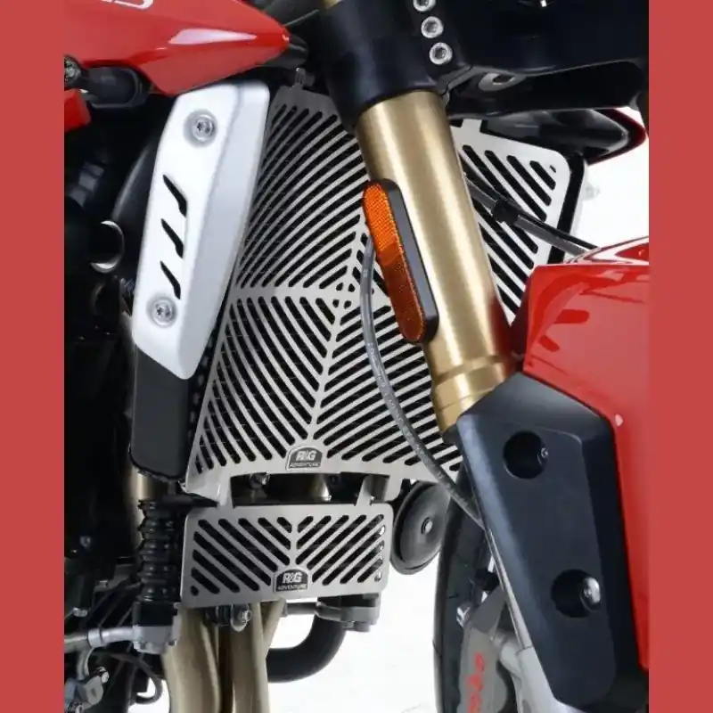 R&G Kühlergitter Edelstahl passend für Triumph Speed Triple 1050 R / S / RS ab 2016 Markenprodukt