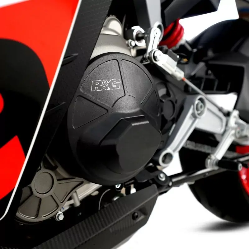 R&G FIM PRO Aluminium linker Motordeckel Protektor passend für Aprilia RS 660 / Tuono 660 2021–2024 Geprüft