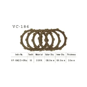 Solange Der Vorrat Reicht Vesrah Kupplungslamellen-Kit passend für Honda Motorräder