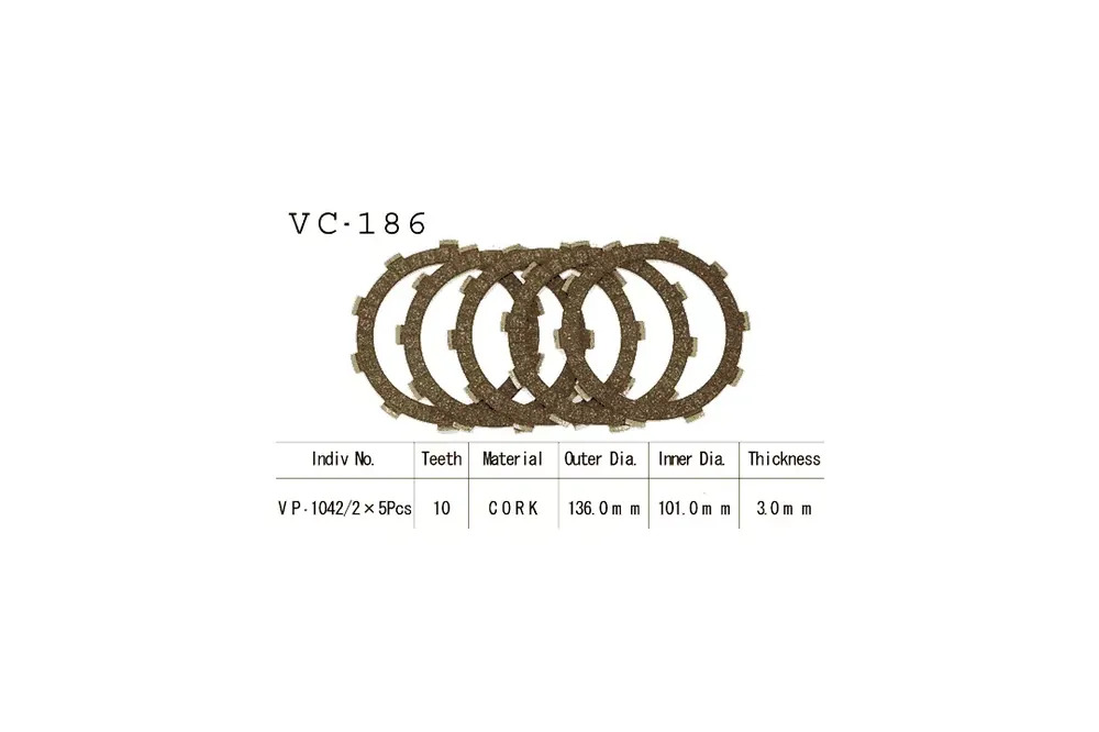 Solange Der Vorrat Reicht Vesrah Kupplungslamellen-Kit passend für Honda Motorräder