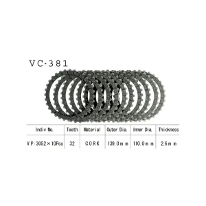 Sale Vesrah Kupplungslamellen-Kit passend für Suzuki GSX1100G, GSX-R1100