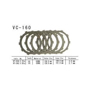 Vesrah Kupplungslamellen-Kit passend für Honda Direktkauf