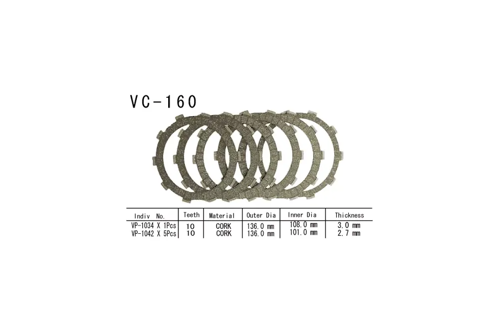 Vesrah Kupplungslamellen-Kit passend für Honda Direktkauf