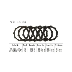 Garantierte Lieferung Vesrah Kupplungslamellen-Kit passend für Honda