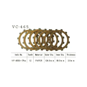 Preis Gesenkt Vesrah Kupplungslamellen-Kit passend für Kawasaki