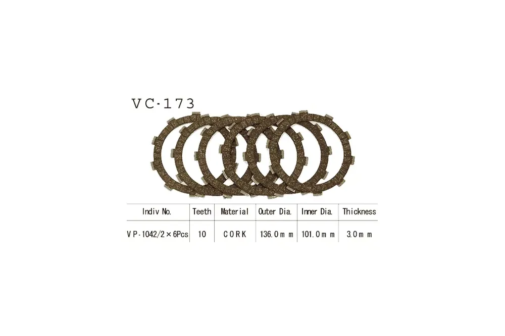 Vesrah Kupplungslamellen-Kit passend für Honda Echt