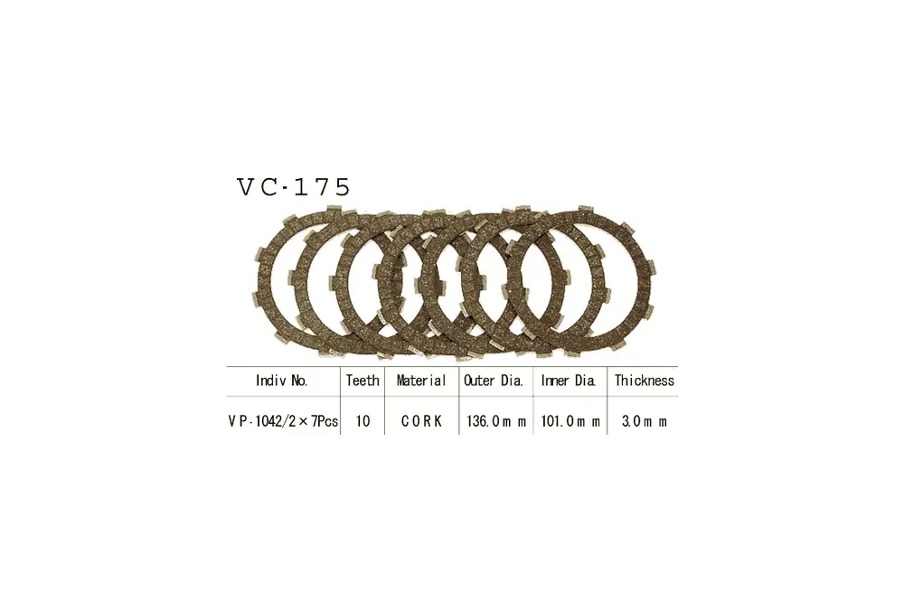 Direkt Vom Hersteller Vesrah Kupplungslamellen-Kit passend für Honda CR125R/CR250R (1984–1986)