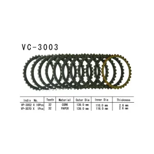 Vesrah Kupplungslamellen-Kit passend für Suzuki Schneller Versand