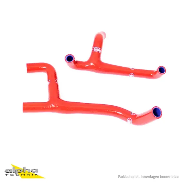 Samco Sport Siliconschlauch Kit Thermostat Bypass rot passend für Husqvarna TC250 TE250 TI250 TC300 TE300 TI300 (2010-2013) Gratis Versand