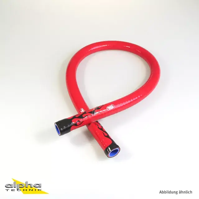 Zertifiziert SAMCO SPORT Siliconschlauch Superflex im Flammen-Design – 19 mm Innendurchmesser