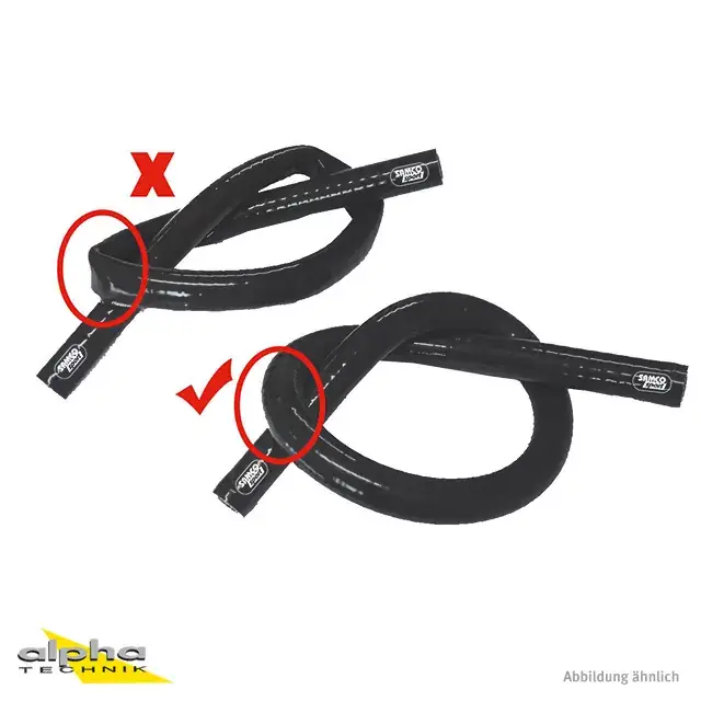 SAMCO SPORT Siliconschlauch Xtraflex schwarz Innendurchmesser 25 mm Online Kaufen