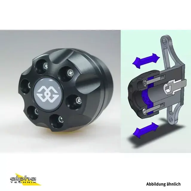 Gilles Sturzpads passend für Honda CBR600 PC35 schwarz Garantierte Lieferung