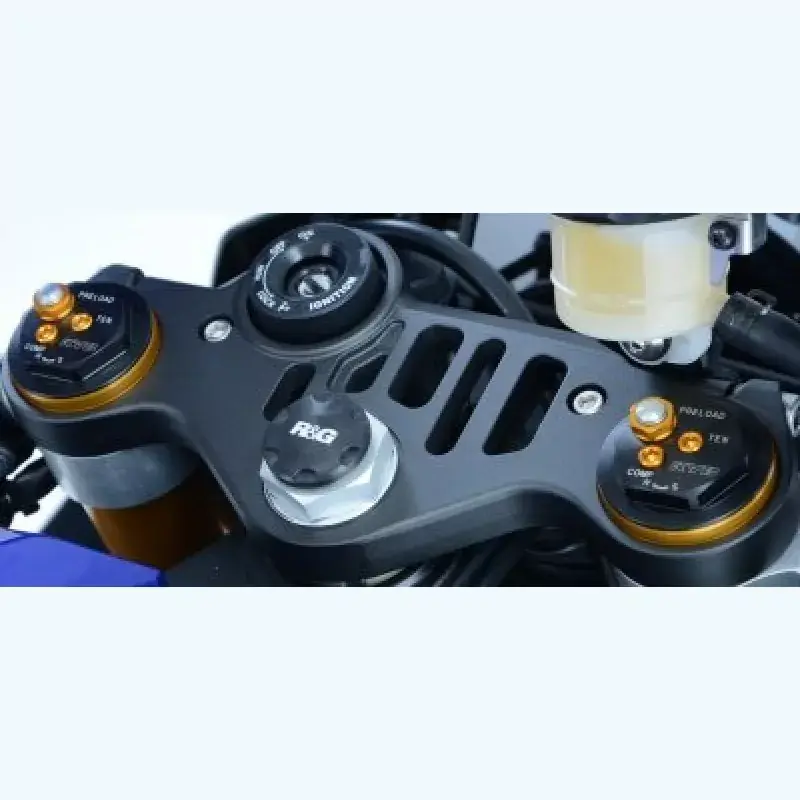 Versand Am Gleichen Tag R&G Gabelkopf Abdeckung passend für Yamaha YZF R1 / MT-10 / YZF R6
