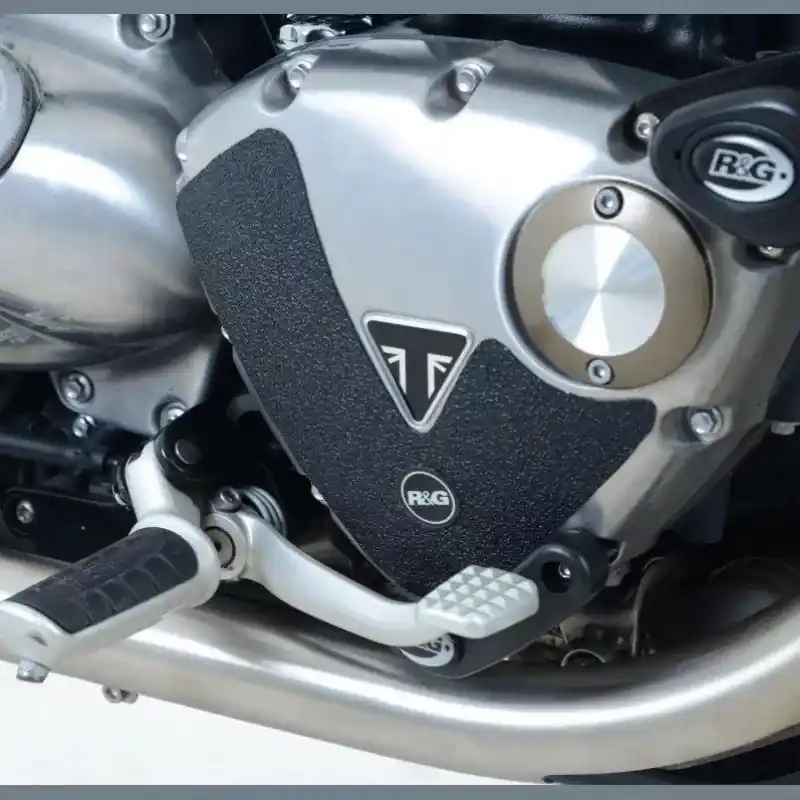R&G Eazi-Grip Stiefel Schutz Pads passend für Triumph Bonneville Bobber / Street Cup ab 2017 Nur Für Kurze Zeit