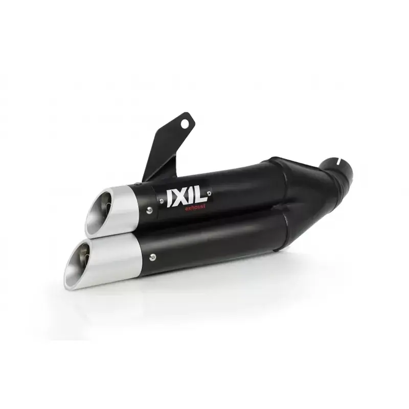 IXIL Hyperlow Komplettanlage Edelstahl schwarz / Aluminium poliert passend für Yamaha MT-07, XSR 700 Online Kaufen