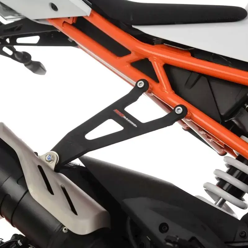 R&G Auspuffhalter BLACK passend für KTM RC 125 / 390 ab 2022 Sofort Bestellen