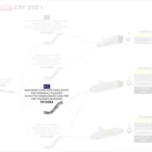Preiswert Arrow Verbindungsrohr mit Kat passend für Honda CRF 250 L / RALLY 2017–2018