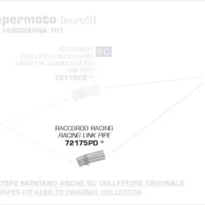 Arrow Verbindungsrohr passend für Husqvarna 701 Supermoto ab 2021 Nur Für Kurze Zeit