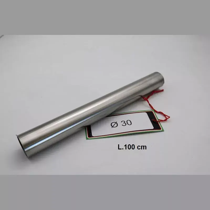 GPR Edelstahl Auspuffrohr 30mm x 1mm L1000mm passend für Café Racer Markenprodukt