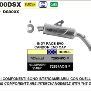 Top-Preis ARROW INDY RACE Titan Endschalldämpfer passend für VOGE VALICO 900 DSX 24-25
