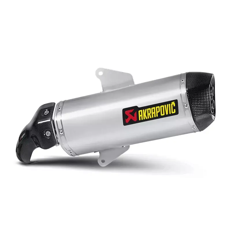 Letzte Chance Akrapovic Slip-On Line (SS) Endschalldämpfer passend für Aprilia SRV 850 und Gilera GP 800