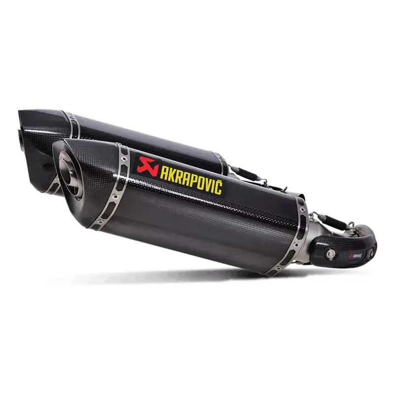 Markenprodukt Akrapovic Slip-On Line (Carbon) Auspuff passend für Ducati Monster 696/796/795/1100/1100S