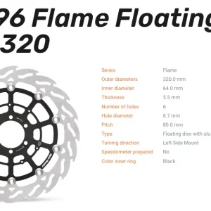 Sale Moto-Master Bremsscheibe Floating-Alu Flame-Racing-Serie passend für BMW - 112196