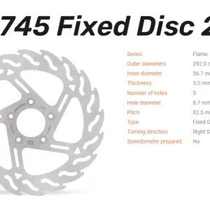 Moto-Master feste Bremsscheibe Flame vorn rechts passend für Harley Davidson - 110745 Mega-Angebot