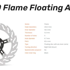 Moto-Master Bremsscheibe Flame Floating Alu-Disc vorn rechts passend für Harley Davidson - 112310 Billig