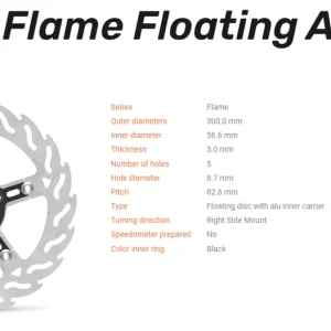 Sichere Zahlung Moto-Master Bremsscheibe Flame Floating Alu-Disc vorn rechts passend für Harley Davidson - 112313