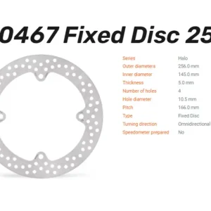 Moto-Master Bremsscheibe Halo hinten passend für Honda XRV 750 R Africa Twin / XL 1000 - 110467 Bestseller