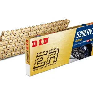 Letzte Chance Kette DID520ERV7 gold 96 Glieder offen mit Nietschloss - professionelle Rennkette / Racing