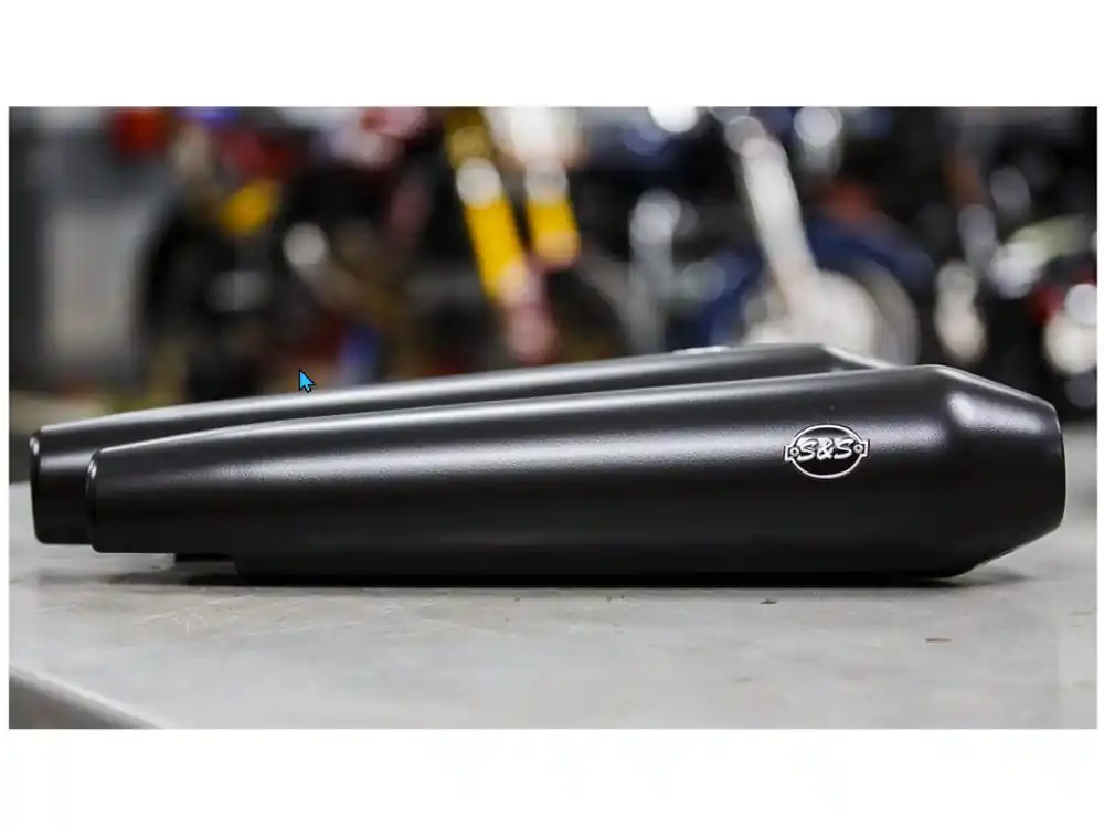Garantierte Lieferung Endschalldämpfer Racing S&S black - passend für Royal Enfield Continental GT 650 / Interceptor