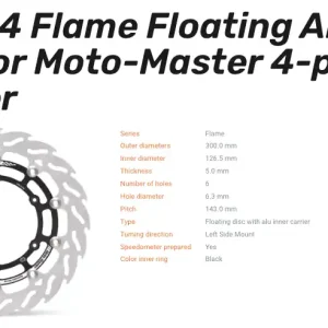 Moto-Master Bremsscheibe Flame Floating Alu vorn passend für GasGas / Husqvarna / KTM - 112294 Direkt Vom Hersteller