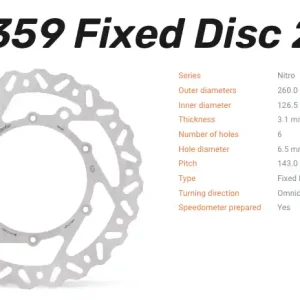 Abverkauf Moto-Master Bremsscheibe Nitro vorne passend für GasGas/Husaberg/Huqvarna/KTM - 110359
