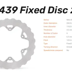 Aktuell Moto-Master Bremsscheibe Nitro Schlamm hinten passend für GasGas/Husaberg/Husqvarna/KTM - 110439