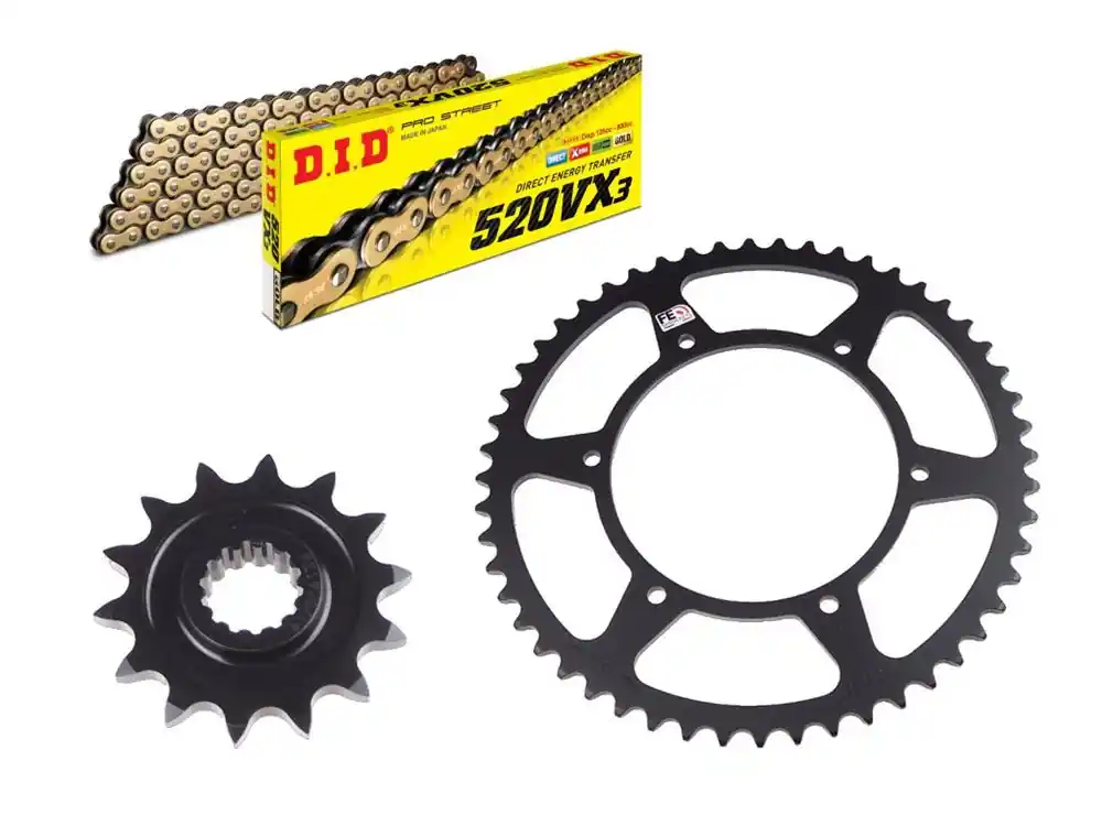 Neue Kollektion DID Kettensatz Fantic Flat Track 250 (Bj.18-20) DID520VX3 Kette