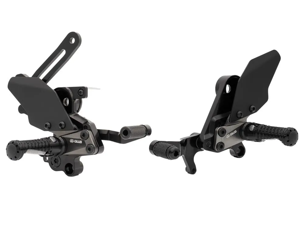 Schneller Versand Gilles Fussrastenanlage AS31GT3-H17-B schwarz passend für Honda Dax 125 JB04 (Bj.22-)