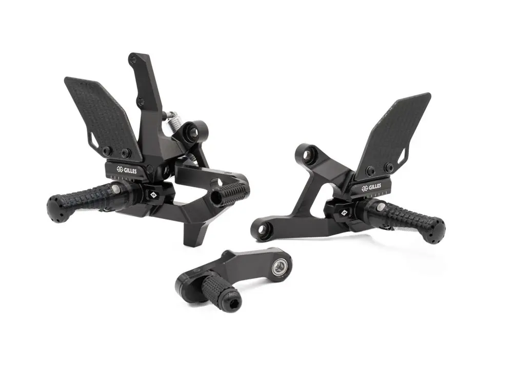 Mega-Angebot Gilles Fussrastenanlage VCR38GT2-BM01-B mit ABE - passend für BMW S1000 XR / M1000 XR