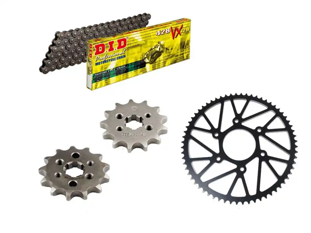 DID Kettensatz passend für Motobi DL 125 (Bj.22-) DID428 Kette Zertifiziert