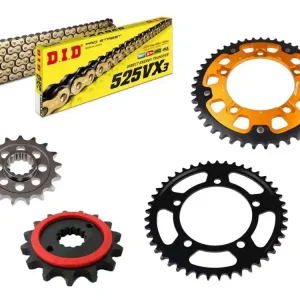 Preisknaller DID Kettensatz passend für BMW F800GS / F 900 GS Adventure (Bj.24-) DID525VX3 Kette