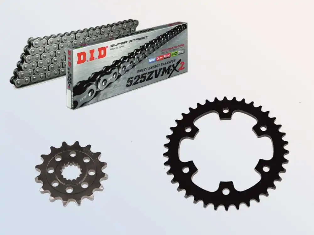 DID Kettensatz passend für Royal Enfield 650 Continental / Interceptor (Bj.2018-) DID525ZVM-X2 Kette Top-Angebot