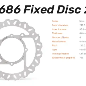 Direktkauf Moto-Master Bremsscheibe Nitro vorne passend für GasGas / Husqvarna / KTM - 110686
