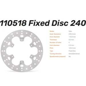 Moto-Master Bremsscheibe Halo hinten passend für BMW F 650 - 110518 Mega-Angebot