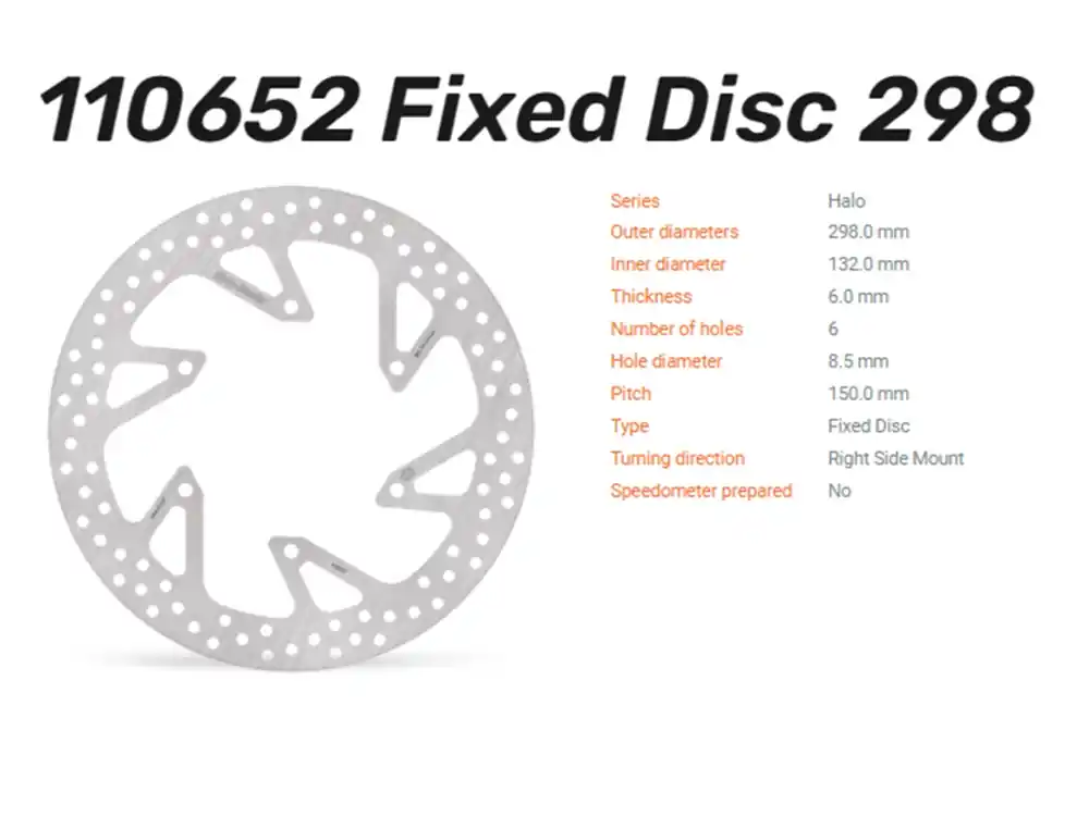 Moto-Master Bremsscheibe Halo vorn passend für Yamaha SR 400 - 110652 Bestseller