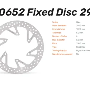 Moto-Master Bremsscheibe Halo hinten passend für Yamaha XVS 950 / 1300 - 110652 Preis Gesenkt