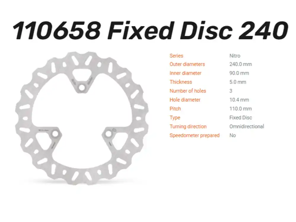 Moto-Master Bremsscheibe Nitro vorn / hinten Suzuki Burgman 125 200 - 110658 Meistverkauft