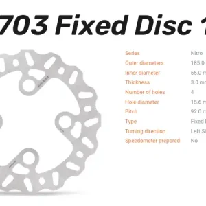 Kostenloser Rückversand Moto-Master Bremsscheibe Nitro vorne passend für GasGas / Sherco / TRS - 110703