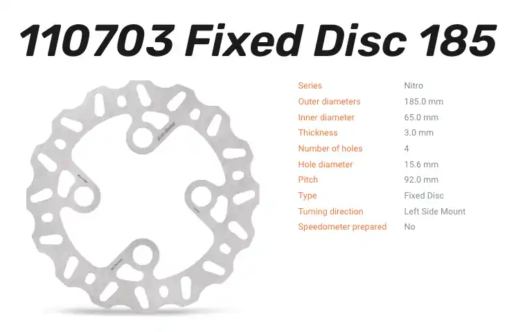Kostenloser Rückversand Moto-Master Bremsscheibe Nitro vorne passend für GasGas / Sherco / TRS - 110703