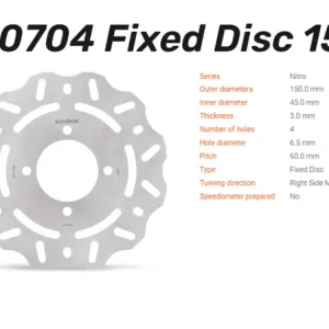 Moto-Master Bremsscheibe Nitro hinten passend für Gas Gas / Scorpa / Sherco - 110704 Jetzt Bestellen